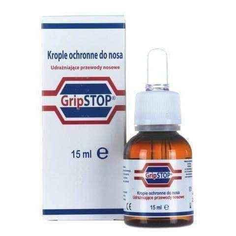 Grip Stop drops protective nose 15ml marine water UK