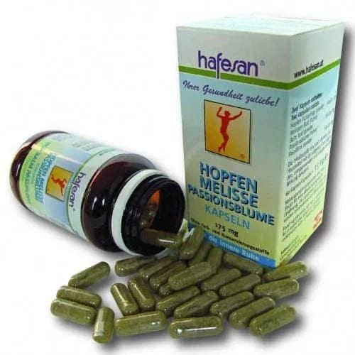 HAFESAN hops, lemon balm, passion flower, sleeping problems, restlessness, stress - UKDorf 