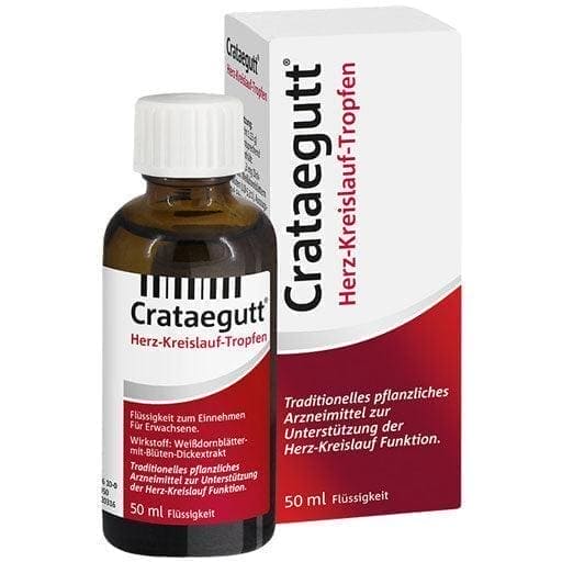 Hawthorn tree leaves, CRATAEGUTT Cardiovascular Drops - UKDorf 