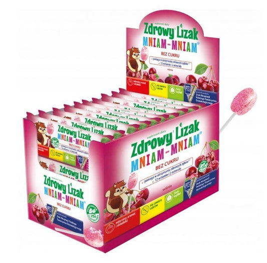Healthy Lollipop Yum-Yum for Immunity, sparkling cherry - UKDorf 
