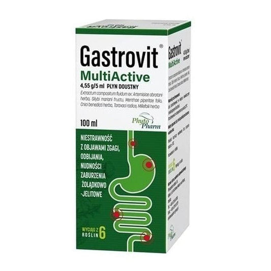 Heartburn, belching, nausea, abdominal pain, Gastrovit multiactive oral liquid - UKDorf 