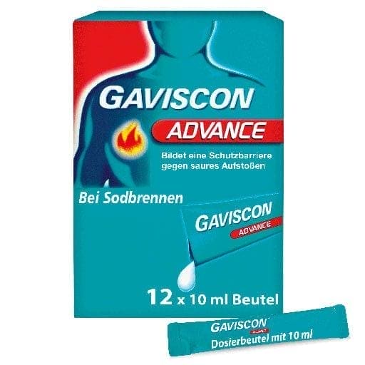 Heartburn, GAVISCON Advance Peppermint Suspension - UKDorf 