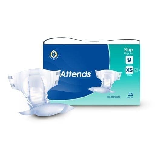 Heavy duty incontinence, ATTENDS Slip Regular 9 XS - UKDorf 