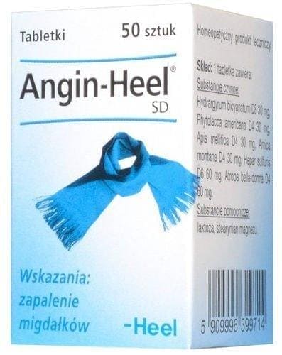 HEEL Angin SD- tonsillitis and throat, pivots on almonds UK
