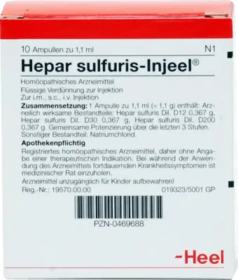 HEPAR SULFURIS INJEEL ampoules - UKDorf 