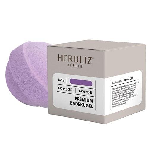 HERBLIZ CBD Bath Ball Lavender 150 mg - UKDorf 