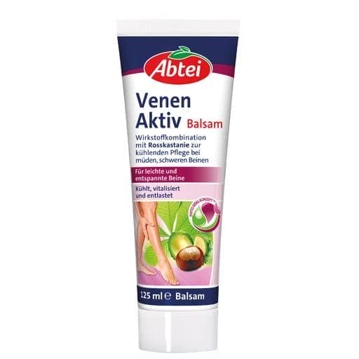 horse chestnut, arnica, chamomile, ABBEI Venen Aktiv Balm without folding.new formula - UKDorf 