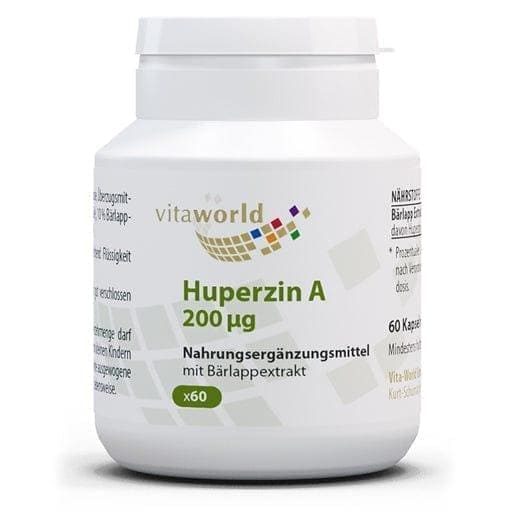 HUPERZINE A 200 mcg cognitive capsules, huperzia serrata - UKDorf 