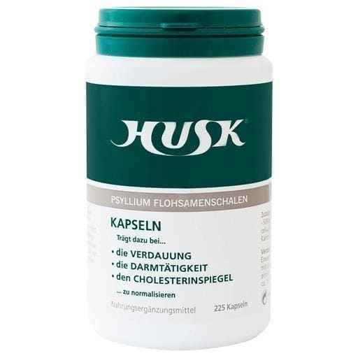 HUSK Plantago Psyllium Husk Capsules 225 pcs FLEA SEED SHELLS