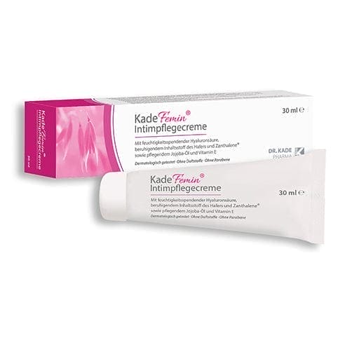 Hyaluronic acid, Jojoba oil and vitamin E, KADEFEMIN intimate care cream - UKDorf 