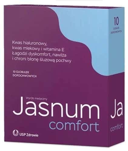 Hyaluronic acid sodium, lactic acid, Jasnum Comfort vaginal globules - UKDorf 