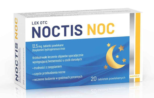 hypnotic and sedative effects Noctis Night 20 tablets