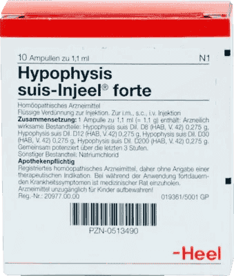 HYPOPHYSIS SUIS Injeel forte ampoules, dysmenorrhoea, lactorrhoea, neurodermatitis - UKDorf 