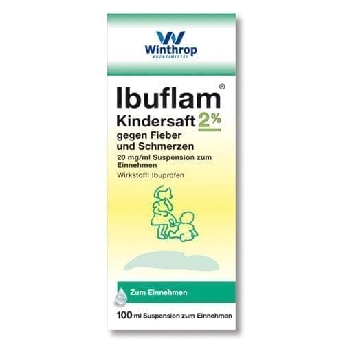 IBUFLAM children's juice, ibuprofen, against fever and pain - UKDorf 