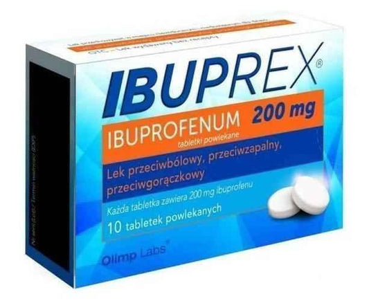 Ibuprex 0.2g x 10 tablets UK