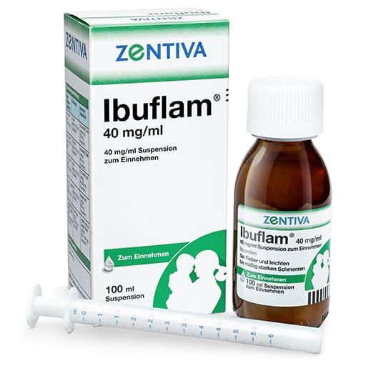 Ibuprofen, IBUFLAM 40 mg,ml oral suspension - UKDorf 
