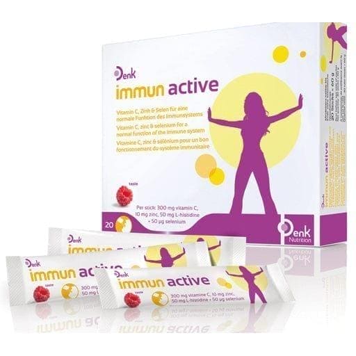 IMMUNE ACTIVE powder, vitamin C, zinc, L-histidine, selenium - UKDorf 