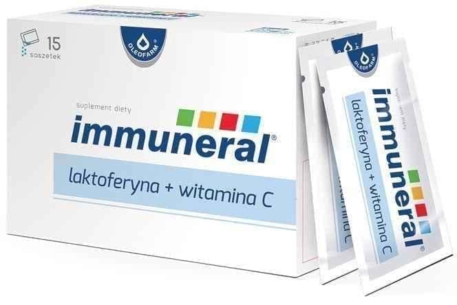 Immuneral lactoferrin + vitamin C x 15 sachets UK