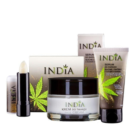 INDIA COSMETICS MINI SET Cream, serum, lipstick - UKDorf 