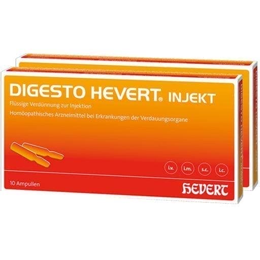 Indigestion, Digestive system function, DIGESTO Hevert injekt ampoules - UKDorf 