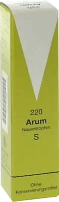 Inflammation of the nose and throat, ARUM NOSE DROPS S 220 - UKDorf 