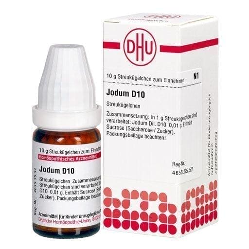 IODINE D 10 globules, iodine deficiency, DHU iodine D10 - UKDorf 