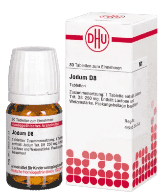Iodine D8 tablets DHU, iodine deficiency, Iodine in homeopathic dilution - UKDorf 