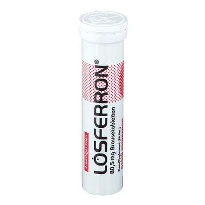 Iron(II) gluconate 2H2O, iron deficiency anemia, LOESFERRON effervescent tablets - UKDorf 