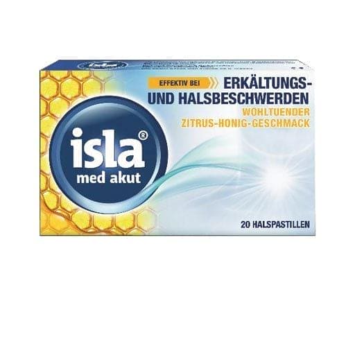 ISLA MED acute citrus-honey pastilles - UKDorf 