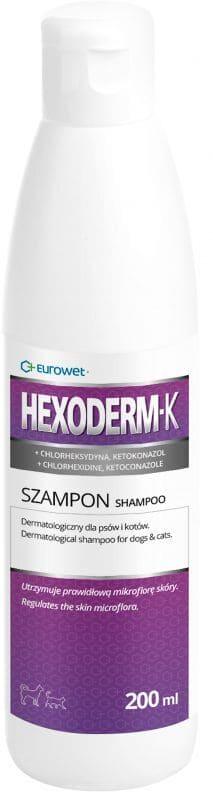 Ketoconazole shampoo for dogs, cats, ketoconazole dog antibiotic Hexoderm-K - UKDorf 