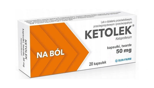 Ketolek, ketoprofen, muscle pain, osteoarticular pain, headache - UKDorf 