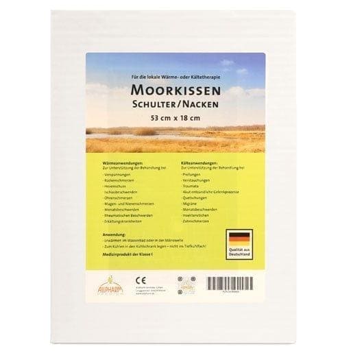 Kidney pain, stomach pain, Sciatica, lumbago, earache, back pain, Moor pillow 18x53 cm - UKDorf 