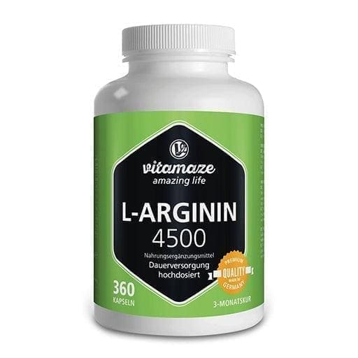 L-ARGININE erectile dysfunction, HIGH DOSAGE 4,500 mg capsules - UKDorf 