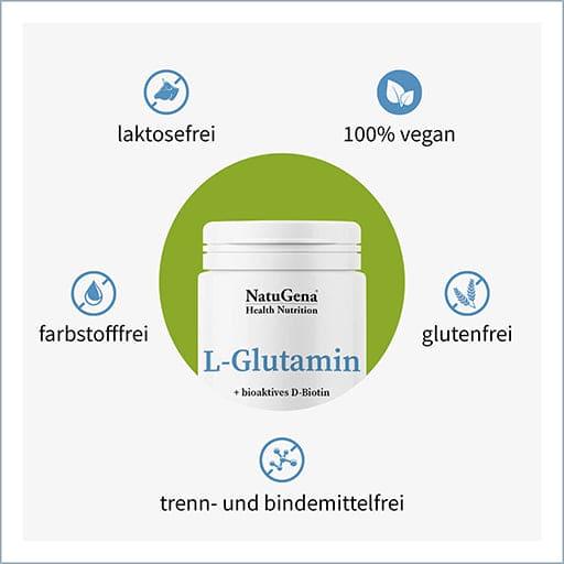 L-GLUTAMINE POWDER, bioactive biotin - UKDorf 