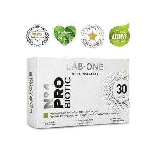 LAB ONE x 30 PROBIOTIC CAPSULES UK
