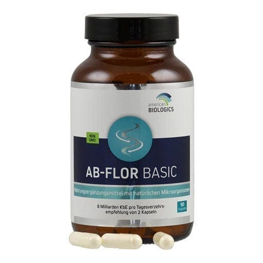Lactic acid bacteria, Bifidobacteria, Streptococcus thermophilus, AB-FLOR Basic capsules - UKDorf 