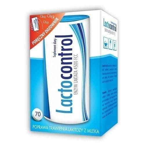 LACTOCONTROL x 70 tablets, source of lactase, enzyme