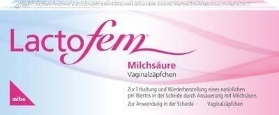 LACTOFEM lactic acid vaginal suppositories UK
