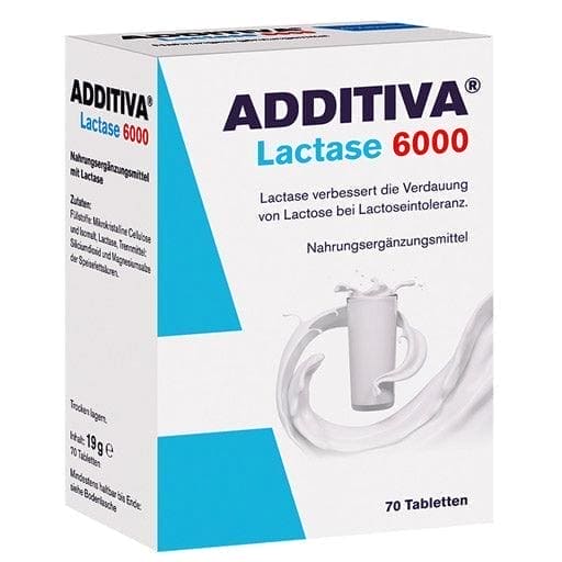 Lactose intolerance, ADDITIVA Lactase 6000 tablets - UKDorf 