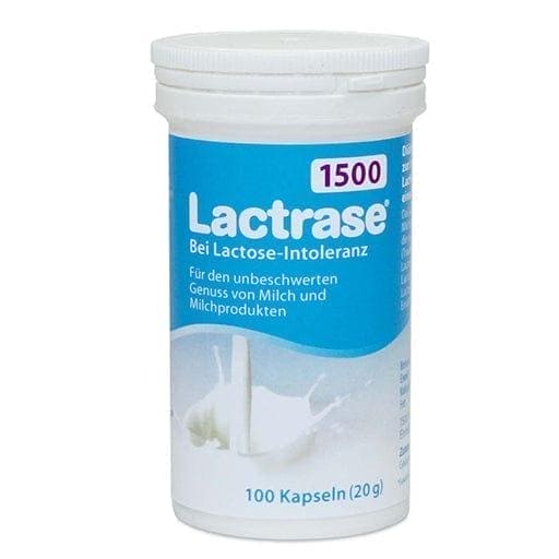 Lactose intolerance, LACTRASE 1,500 FCC Capsules - UKDorf 