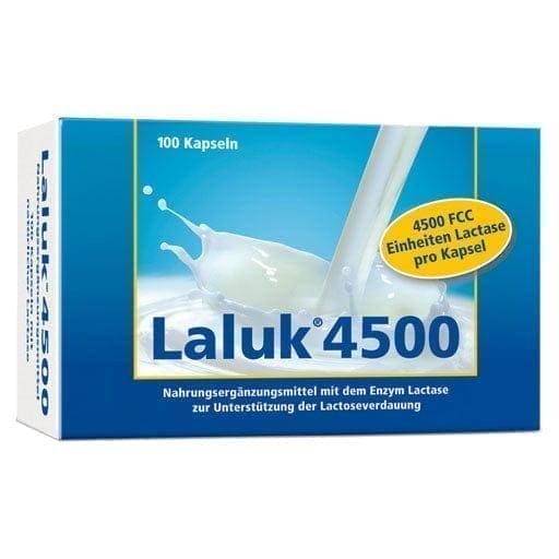LALUK 4500 capsules, enzyme lactase to support lactose digestion - UKDorf 