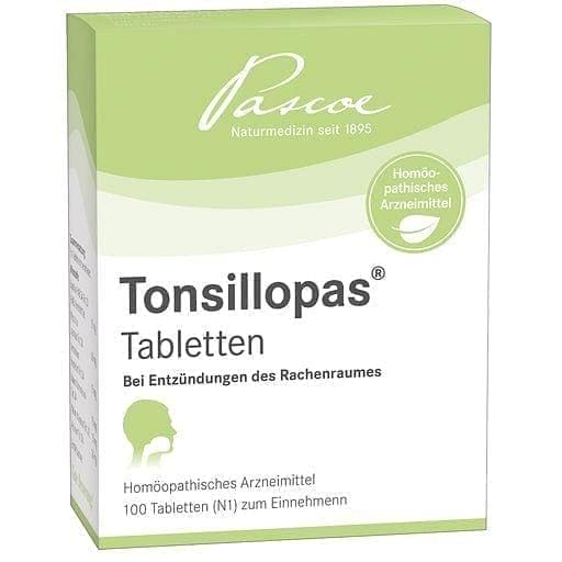 Larynx and pharynx tablets, inflammation of the throat TONSILLOPAS UK