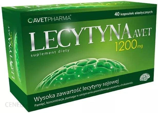 Lecithin 1200 mg 40 capsules AVET - UKDorf 