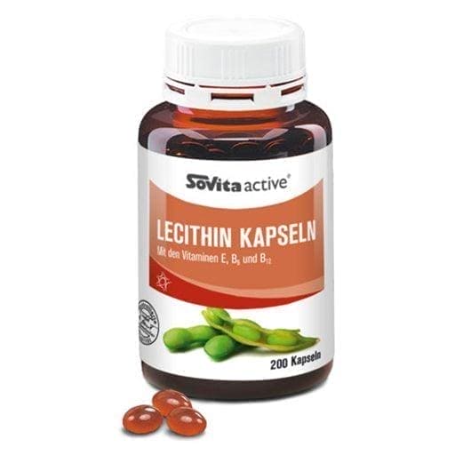 Lecithin capsules, SOVITA ACTIVE, vitamin B6 and vitamin B12 - UKDorf 
