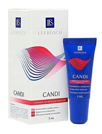 Lefrosch CANDI lipstick for cracking 5ml, best lip balm, protozoa, fungi (C. albicans) UK