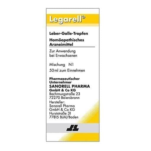 LEGARELL mix 50 ml Taraxacum officinale, Chelidonium majus, Bryonia cretica UK