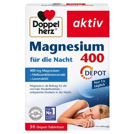 lemon balm extract, lavender oil, Magnesium 400 tablets for the night - UKDorf 