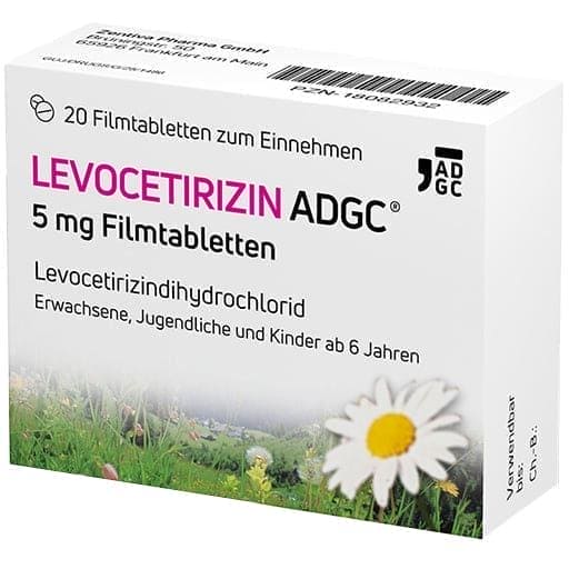 LEVOCETIRIZINE ADGC 5 mg film-coated tablets - UKDorf 