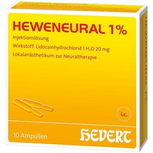 Lidocaine hydrochloride, HEWENEURAL 1% ampoules - UKDorf 