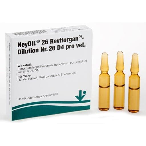 Liver problems, NEYDIL No.26 Revitorgan Dil.D 4 per ampoules vet. - UKDorf 